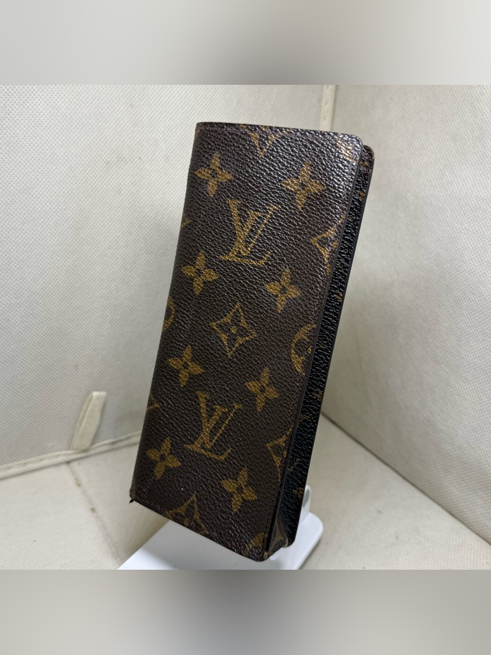 Authentic LOUIS VUITTON Monogram Etui Lunette Simple Eyeglasses Sunglasses Case
